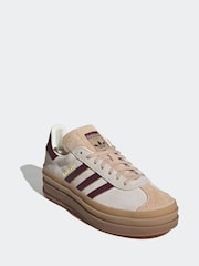 Bež/rdeča - adidas Originals Gazelle Bold W Trainers - Slika 3 iz 9