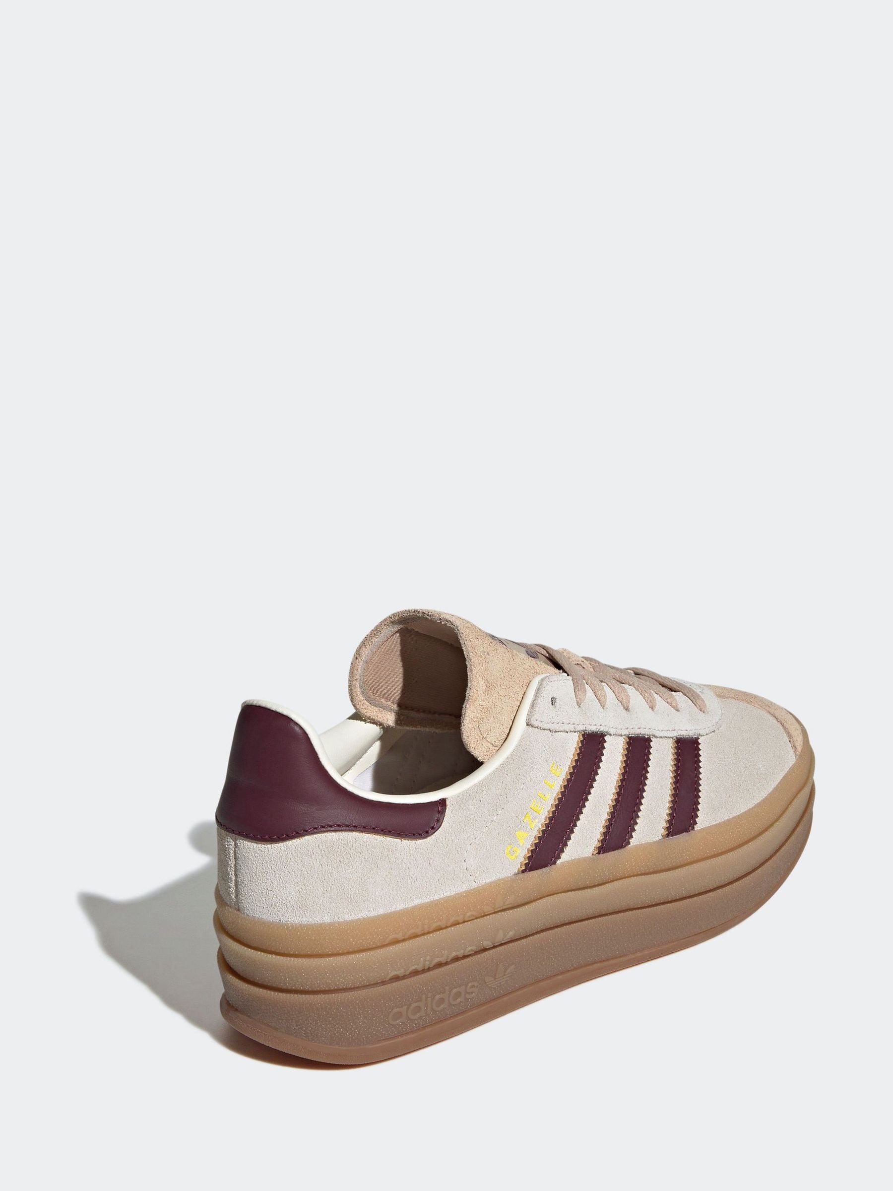 Comprar Bege/vermelho - Tênis Adidas Originals Gazelle Bold W from