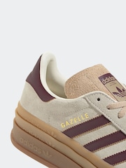 Bež/rdeča - adidas Originals Gazelle Bold W Trainers - Slika 8 iz 9