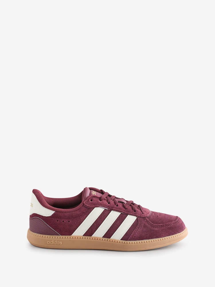 adidas Burgundy Red Breaknet Sleek Trainers - Image 1 of 4 adidas Burgundy Red Breaknet Sleek Trainers - Image 1 of 4