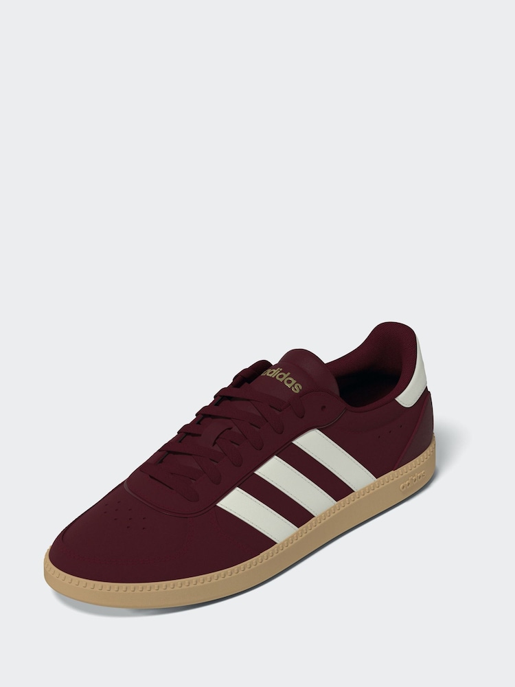 adidas Burgundy Red Breaknet Sleek Trainers - Image 2 of 4 adidas Burgundy Red Breaknet Sleek Trainers - Image 2 of 4