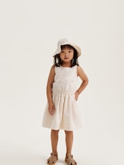 Liewood Cream Amelia Anglaise Sun Hat - Image 4 of 6