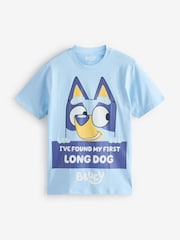Character Blue Short Sleeve 100% Cotton Pyjamas Set - Image 2 of 14