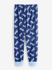 Character Blue Short Sleeve 100% Cotton Pyjamas Set - Image 5 of 14