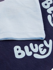 Character Blue Short Sleeve 100% Cotton Pyjamas Set - Image 9 of 14