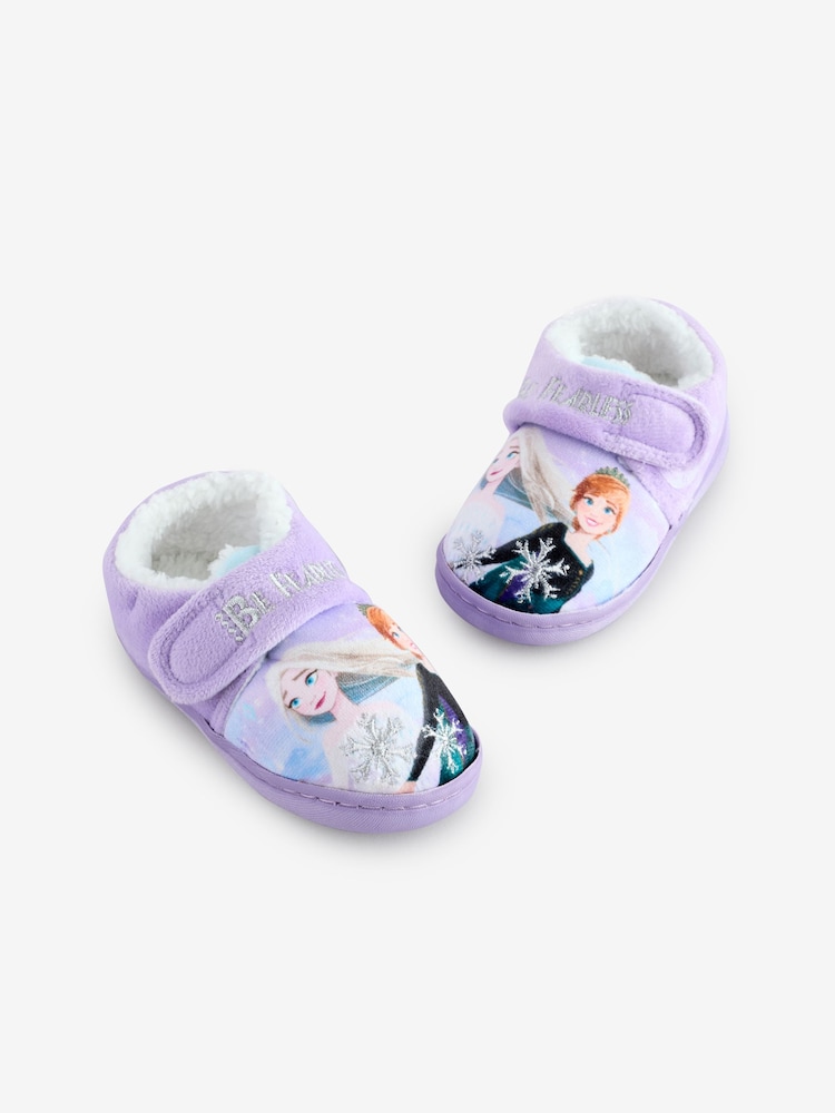 Character Purple Disney Frozen Anna And Elsa Slippers - Image 2 of 6