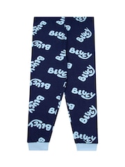 Character Blue Bluey Short Sleeve 100% Cotton Pyjamas Set - Image 5 of 12