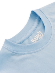 Character Blue Bluey Short Sleeve 100% Cotton Pyjamas Set - Image 6 of 12
