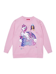 Character Pink Barbie Unicorn Sweatshirt - Image 1 of 10