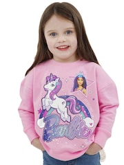 Character Pink Barbie Unicorn Sweatshirt - Image 10 of 10