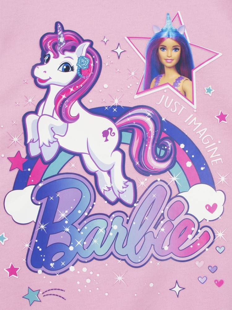 Character Pink Barbie Unicorn Sweatshirt - Image 5 of 10