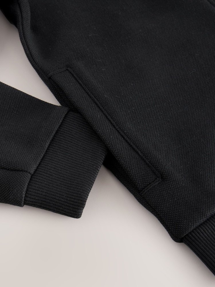 New Black Smart Jersey Bomber Jacket and Joggers Set (3-16yrs) - Image 9 of 9