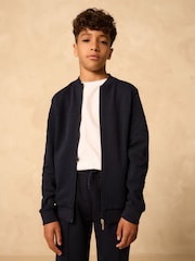 Navy Smart Jersey Bomber Jacket and Joggers Set (3-16yrs) - Image 2 of 9