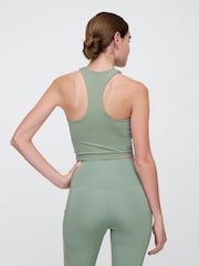 Gap Green Studio Longline Sports Bra - Image 2 of 4