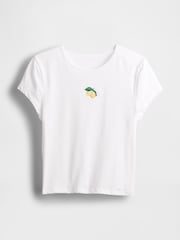 Limón blanco - Camiseta gráfica recortada de Gap - Imagen 4 de 5