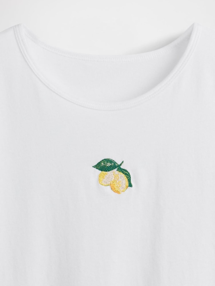 Limón blanco - Camiseta gráfica recortada de Gap - Imagen 5 de 5