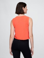 Naranja - Camiseta sin mangas corta y ajustada en tejido transpirable de Gap - Imagen 2 de 4