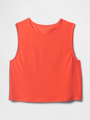Naranja - Camiseta sin mangas corta y ajustada en tejido transpirable de Gap - Imagen 3 de 4