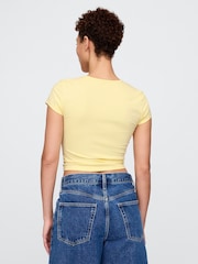 Butter Yellow - Camiseta gráfica recortada de Gap - Imagen 2 de 5