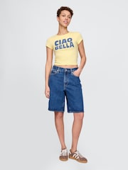 Butter Yellow - Camiseta gráfica recortada de Gap - Imagen 3 de 5