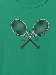 Verde - Camiseta gráfica recortada de Gap - Imagen 5 de 5