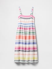 Gap Striped Cotton Slim Fit Midi Dress - Imagen 6 de 7