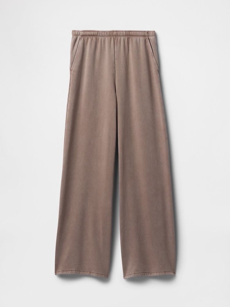 Коричневый - Мягкие мешковатые широкие джоггеры Gap Vintage - Изображение 5 из 5