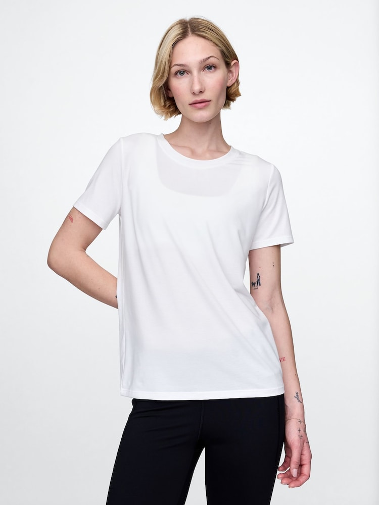 Gap White Breathe Short Sleeve T-Shirt - Image 1 of 3
