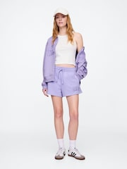 Morado - Pantalones cortos con logo sin cierres de Gap - Imagen 2 de 5