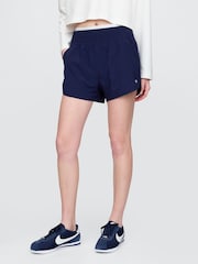 Gap Navy Blue High Waisted Running Shorts - Image 1 of 5