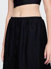 Gap Black Cotton Easy Tiered Eyelet Maxi Skirt - Image 4 of 5