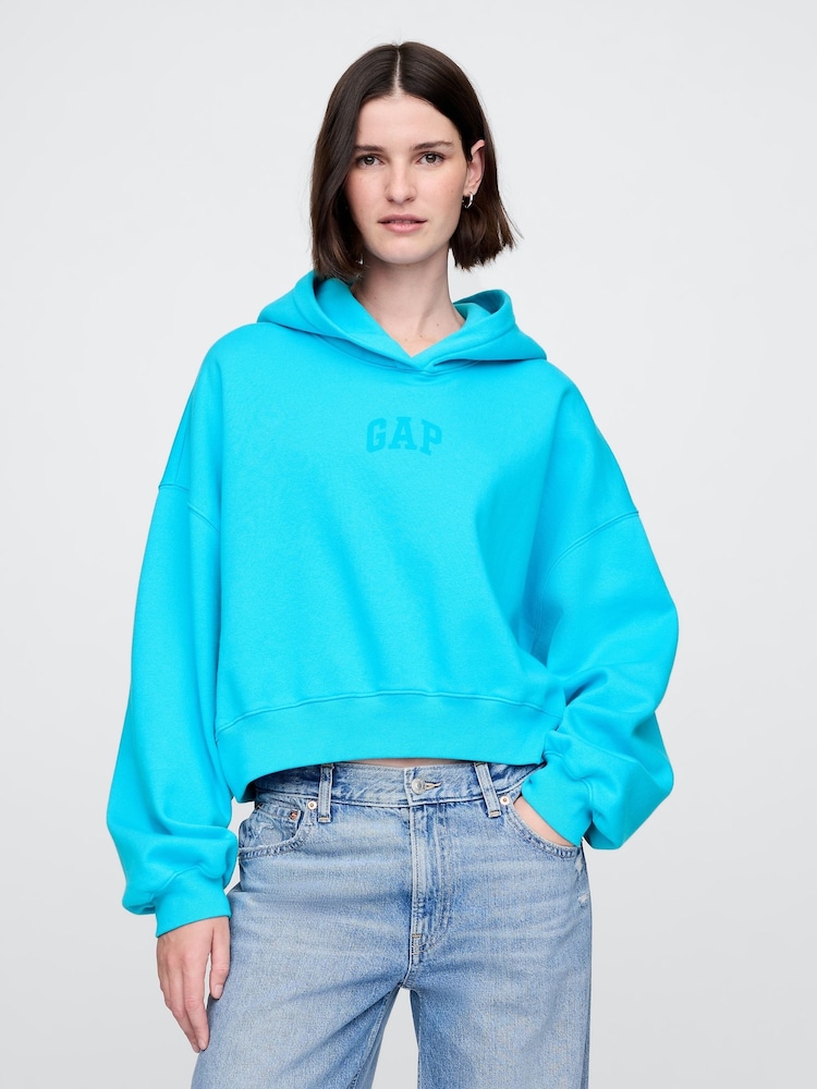 Blue Neon - Gap Vintage Soft Logo Cropped Hoodie - Imagen 1 de 4 Blue Neon - Gap Vintage Soft Logo Cropped Hoodie - Imagen 1 de 4