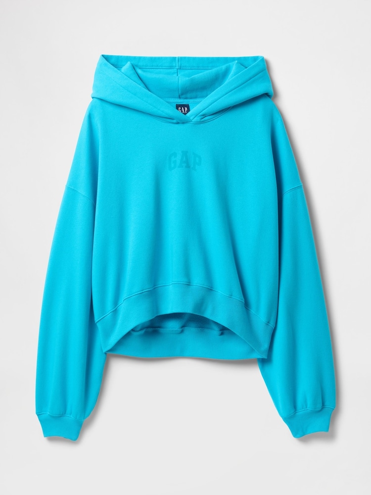 Blue Neon - Gap Vintage Soft Logo Cropped Hoodie - Imagen 4 de 4 Blue Neon - Gap Vintage Soft Logo Cropped Hoodie - Imagen 4 de 4