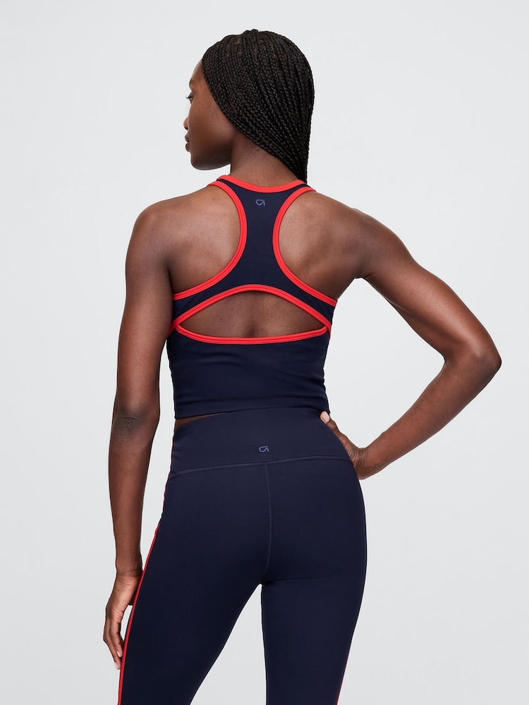 Gap Navy/Red Power Racerback Brami - Image 2 of 5