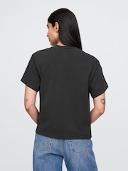 Gap Black Rolling Stone Organic Cotton Graphic T-Shirt - Image 2 of 5