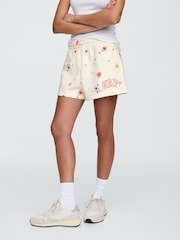 Gap Cream Logo Pull On Shorts - Image 1 of 5