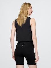 Gap Black Breathe Cropped Muscle Vest - Image 2 of 4