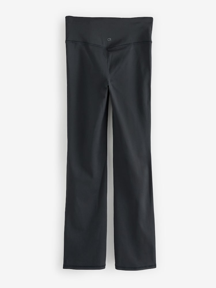 Gap Black Flare High Waisted Power Stretch Leggings - Image 2 of 4 Gap Black Flare High Waisted Power Stretch Leggings - Image 2 of 4