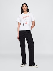 Gap White Blondie Organic Cotton Graphic T-Shirt - Image 3 of 5