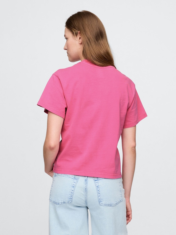 Gap Pink Nirvana Organic Cotton Graphic T-Shirt - Image 2 of 5