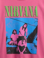 Gap Pink Nirvana Organic Cotton Graphic T-Shirt - Image 5 of 5