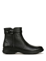 Vionic Redding Regular Fit Leather Ankle Black Boots - Bild 1 von 6