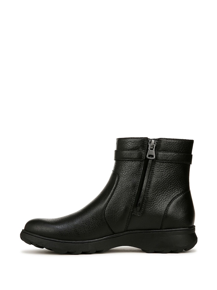 Vionic Redding Regular Fit Leather Ankle Black Boots - Image 2 of 6 Vionic Redding Regular Fit Leather Ankle Black Boots - Image 2 of 6