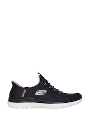 Skechers Black Summits Slip In Trainers - Image 1 of 5