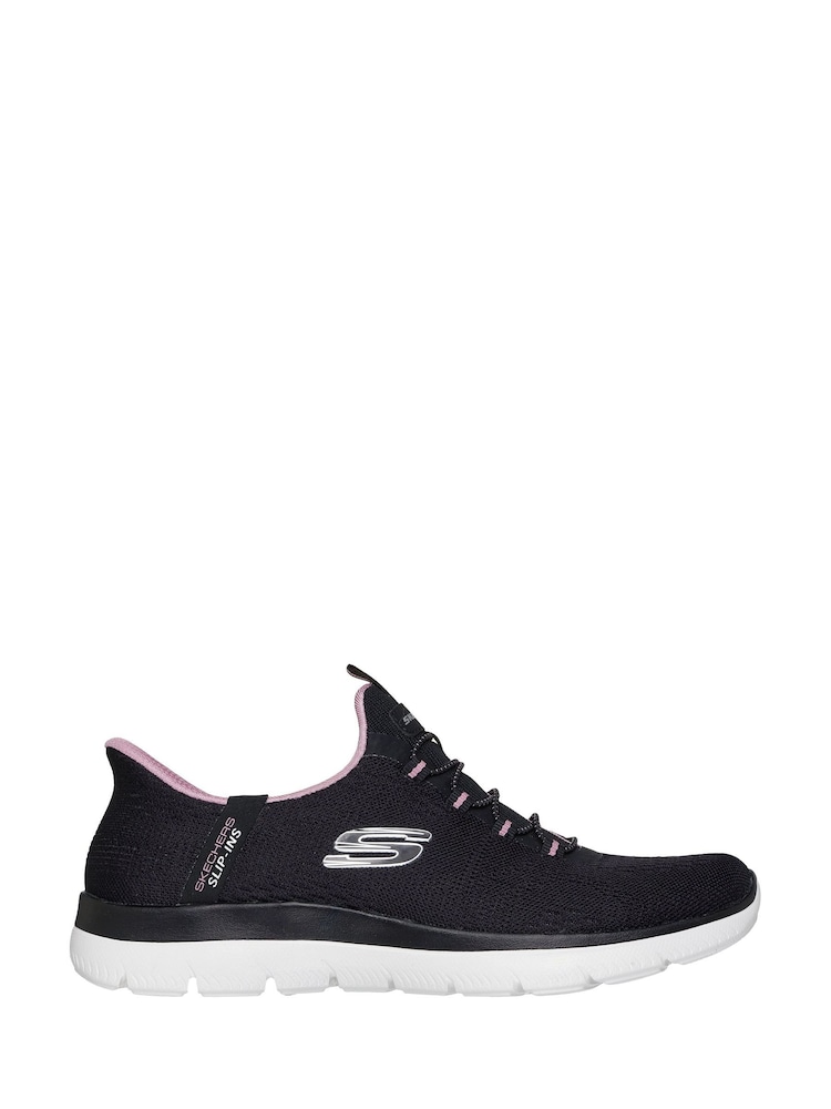 Skechers Black Summits Slip In Trainers - Image 1 of 5