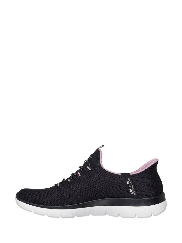 Skechers Black Summits Slip In Trainers - Image 2 of 5
