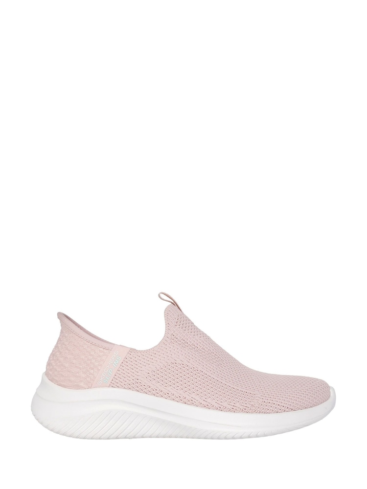 Skechers Pink Ultra Flex 3.0 Easy Win Slip Ins Trainers - Image 1 of 5