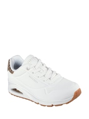 Skechers White UNO Jungle Nite Trainers - Image 3 of 5