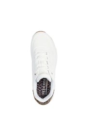 Skechers White UNO Jungle Nite Trainers - Image 7 of 8