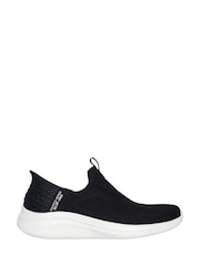Skechers Black Ultra Flex 3.0 Easy Win Slip Ins Trainers - Image 1 of 5